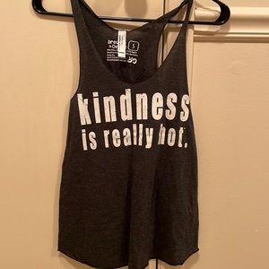 “Kindness is really hot” graphic tank size small
